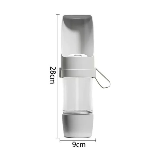 Gamelle de voyage 2-en-1 Gambadeau coloris gris