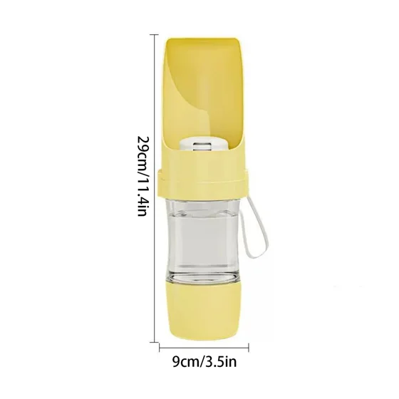 Gamelle de voyage 2-en-1 Gambadeau coloris jaune